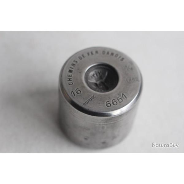 Matrice bouton de livr�e Chemin de fer Danois 1888 Bagriot