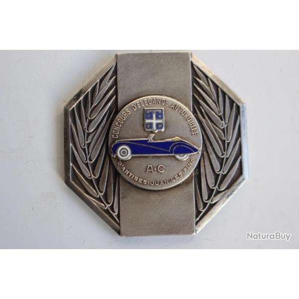 M�daille concours d'�l�gance automobile d'Antibes-Juan les Pins