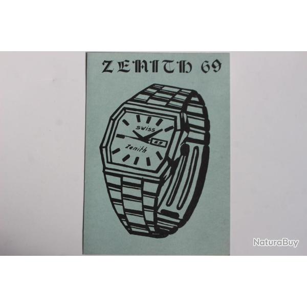 Carte postale QSL Radio Amateur Suisse Zenith 69 Montre
