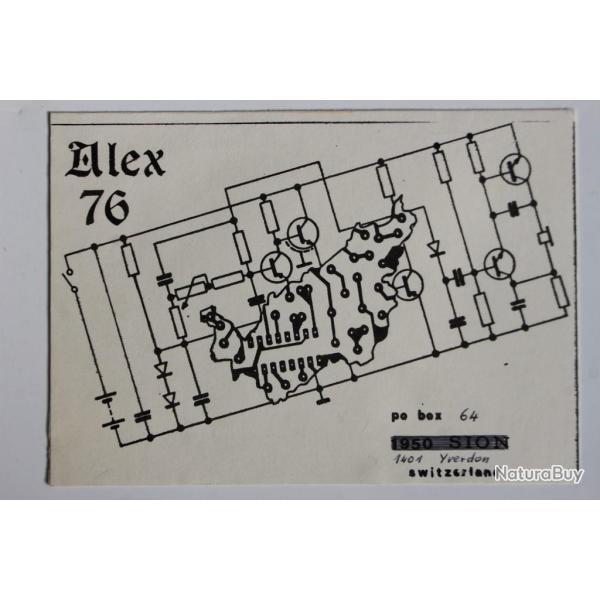 Carte postale QSL Radio Amateur Alex 76