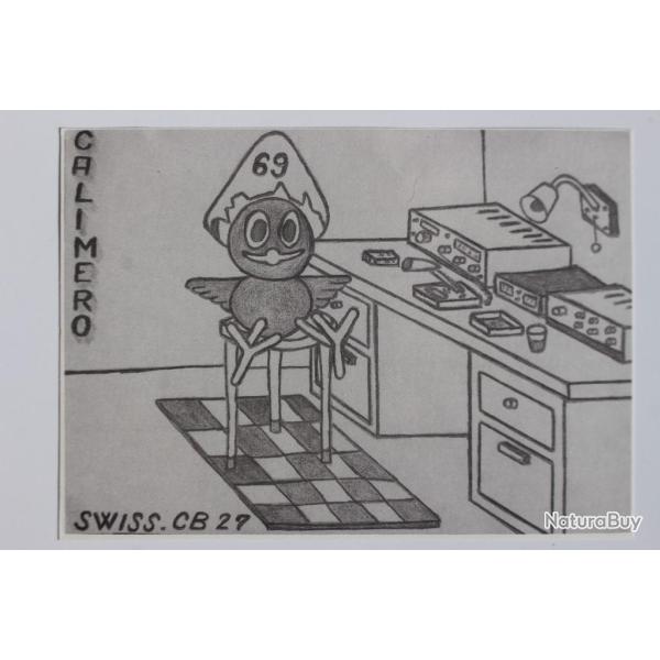 Carte postale QSL Radio Amateur Suisse Calimero