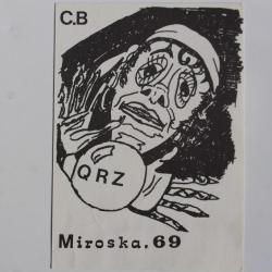 Carte postale QSL Radio Amateur Suisse Miroska 69