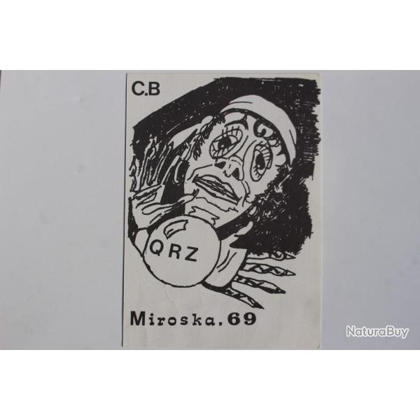 Carte postale QSL Radio Amateur Suisse Miroska 69