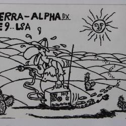 Carte postale QSL Radio Amateur Suisse Sierra-Alpha Saga 69