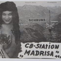Carte postale QSL Radio Amateur Suisse Madrisa