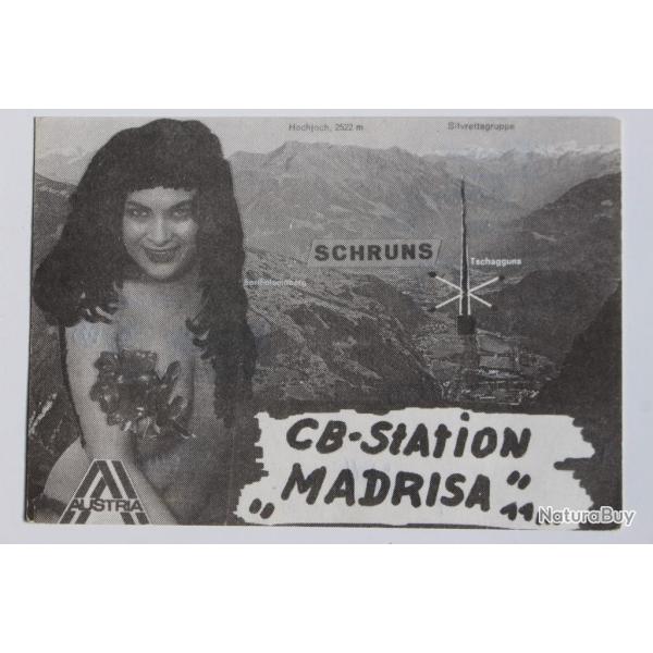 Carte postale QSL Radio Amateur Suisse Madrisa