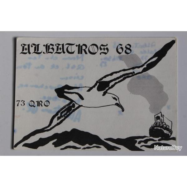 Carte postale QSL Radio Amateur Suisse Albatros 68