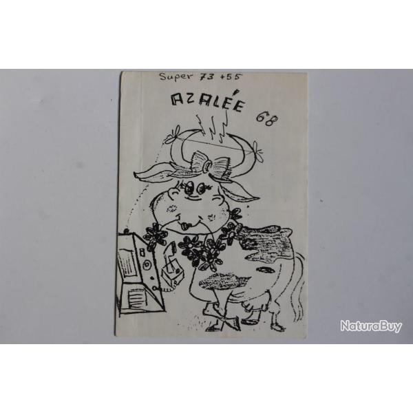 Carte postale QSL Radio Amateur Suisse Azal�e 68