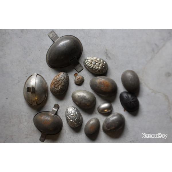 Anciens moules OEufs chocolat p�tisserie cuisine