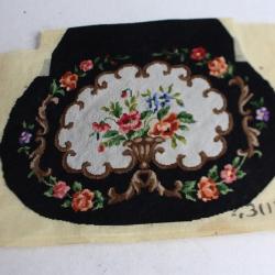 Ancienne broderie petit point pour sac a main
