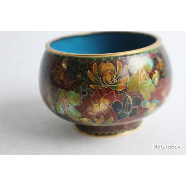 Petite coupe en �maux cloisonn�s Chine
