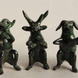 Animaux musiciens c&eacute;ramique