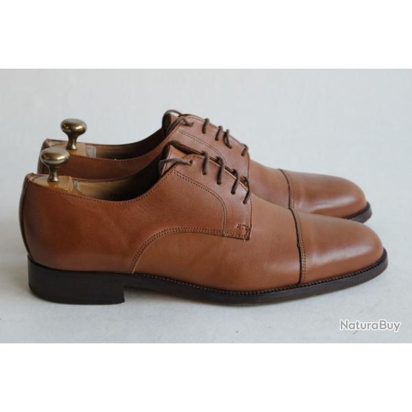 MACK OLDSON Chaussures � lacets homme cuir marron T43 Richelieu