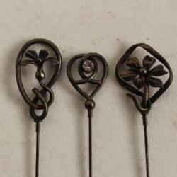 Trois Épingles à chapeau Art nouveau