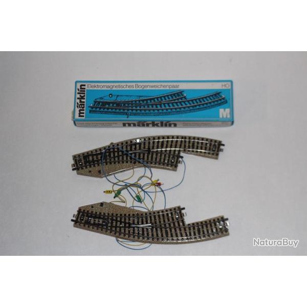 MARKLIN HO Paire d'aiguillages �lectromagn�tiques enroul�s Train