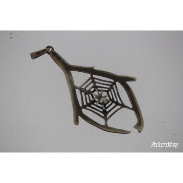 Bijoux pendentif argent toile araign�e