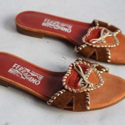 Sandales Salvatore Ferragamo cuir Chaussures femme