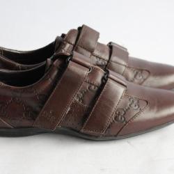 GUCCI Baskets Chaussures à scratch cuir T36