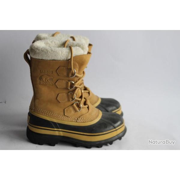 Bottes de neige SOREL Youth Caribou beige imperm�ables Apr�s ski T36