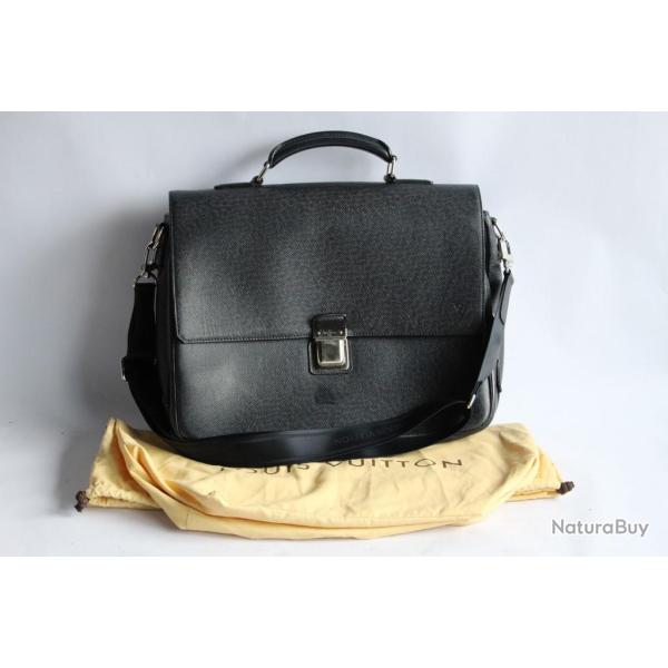 LOUIS VUITTON Vasili Sac serviette cartable cuir homme