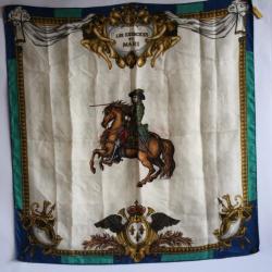 Foulard soie Les exercices de Mars 1662