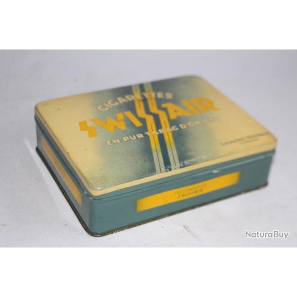 Boite a cigarettes SWISSAIR Pur tabac d'orient