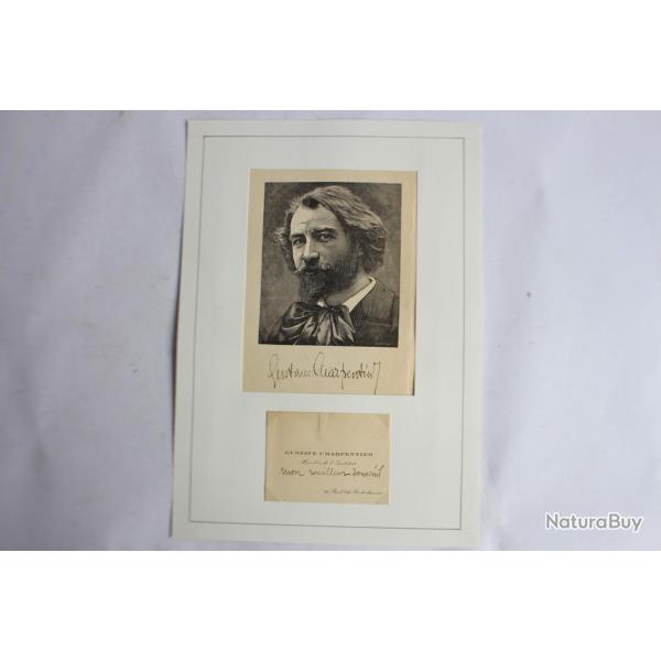 Autographe compositeur Gustave Charpentier (1860 - 1956) Musique