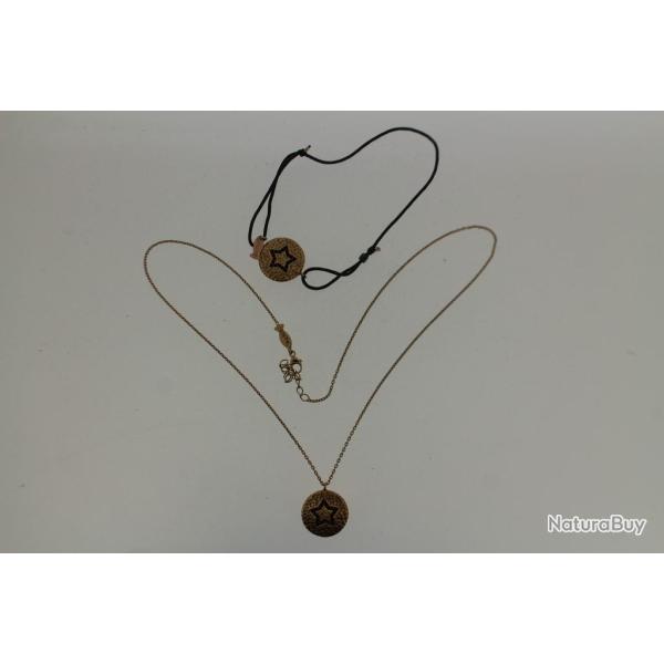 Parure collier + bracelet argent Kurshuni toiles Turquie bijoux