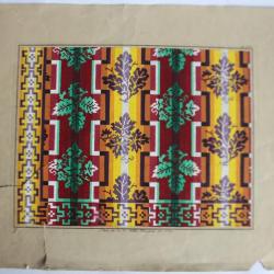 Carton tapisserie de Berlin L. W. Wittich XIXe siècle broderie couture