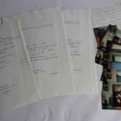 Factures et certificats authenticité Tableaux LEGUEN artiste peintre