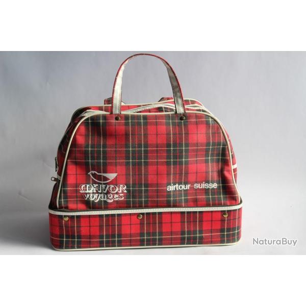 Sac publicitaire Mayor Voyages Airtour Suisse vintage