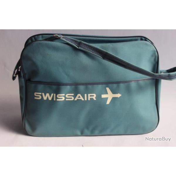 SWISSAIR Sac bandoulire compagnie arienne vintage