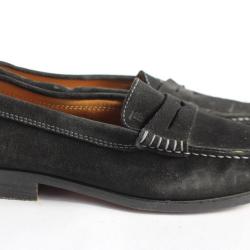 TOD'S mocassins daim noir chaussure femme T35