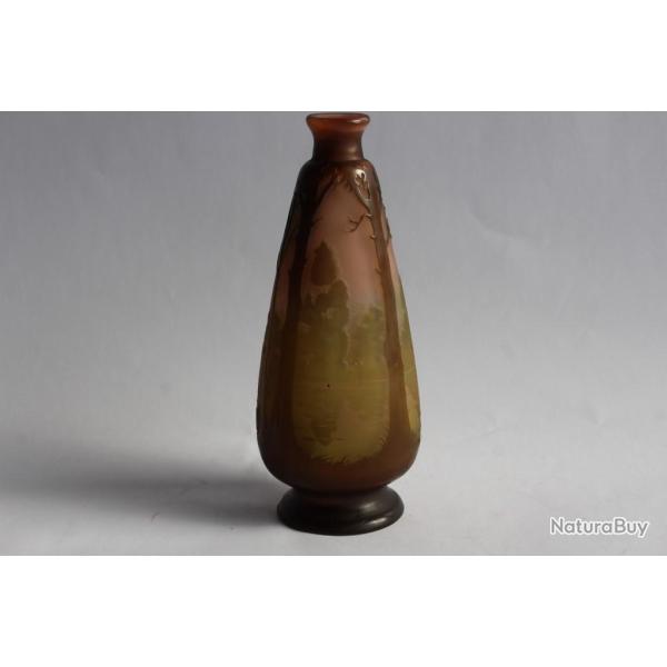 �mile GALL� Vase verre multicouche Art nouveau