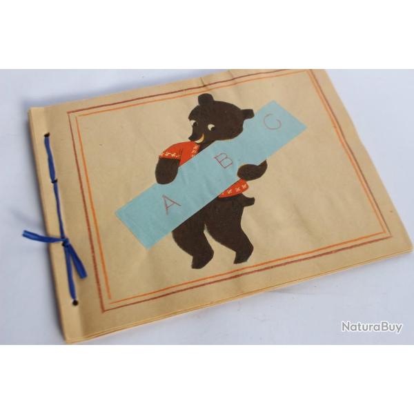 Cahier �colier ab�c�daire de fin d'ann�e No�l 1949