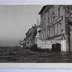 Carte photo St Laurent les Maeau Ain France Inondations 1955