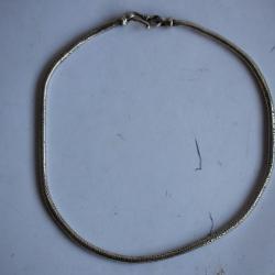 Ancien collier chaîne argent tressé bijoux