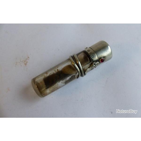 Flacon � sel cristal argent Anglais serpent