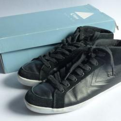 Basket montantes FEIYUE Delta mid chaussures homme cuir noir T43