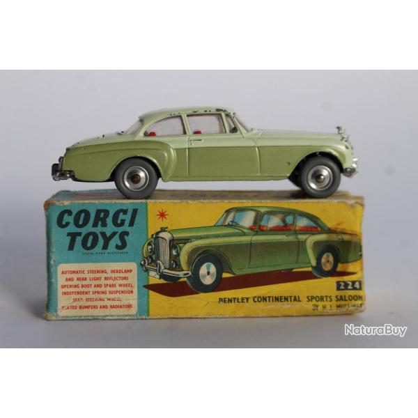 CORGI TOYS 224 Voiture Bentley continental sports saloon H.J. Mulliner
