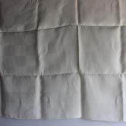 Ancienne nappe lin damassée à carreaux