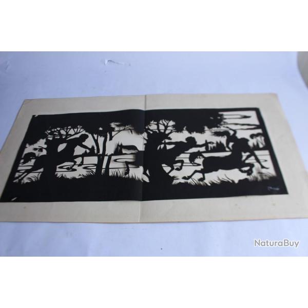 Ancienne silhouette panoramique Centaures F. Philipp