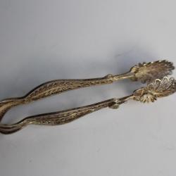 Pince à sucre argent filigrane