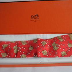 HERMÈS cravate soie 7495 IA