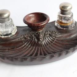 Encrier gutta-percha Napoléon III