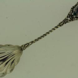 Petite cuillère souvenir Adelboden Suisse argent massif