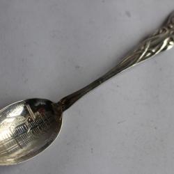 Petite cuillère souvenir High School Fort Morgan Colo argent massif USA