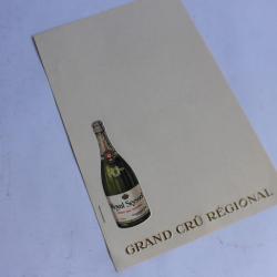 Menu gaufré Royal Seyssel Grand cru régional Champagne