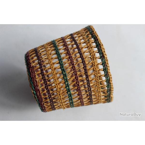 Petite corbeille a papier paille tress�e jouet