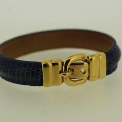 ALBANU Bracelet lézard bleu marine Monaco bijoux